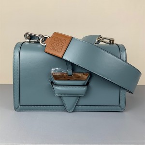 Loewe Barcelona bag in box calfskin Shoulderbag Light Blue 1026