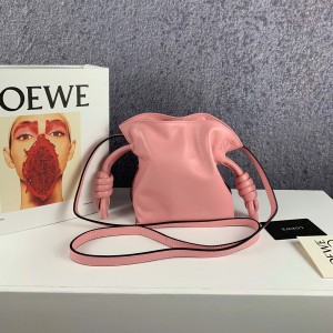 Loewe Mini Flamenco clutch in calfskin Shoulderbag Light Pink 1045