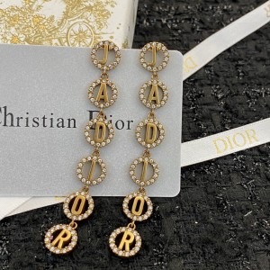 Fashion Jewelry Accessories Earrings Dior Earrings Gold Earrings E774