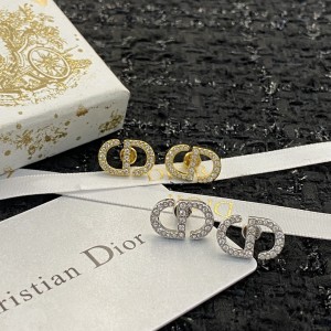 Fashion Jewelry Accessories Earrings Dior Earrings Petit CD Stud Earrings Gold/Silver Earrings E1249