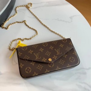 Louis Vuitton Felicie Pochette Bag In Monogram Canvas LV Handbags Chain Bag M61276