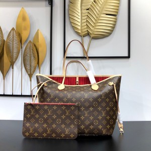 Louis Vuitton Neverfull MM Bag In Monogram Canvas LV Shopping Bag Handbags M41177 