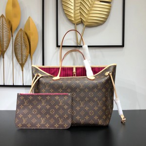 Louis Vuitton Neverfull MM Bag In Monogram Canvas LV Shopping bag Handbags M41178