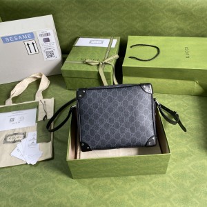 Gucci Handbags Men's Bag GG bag GG supreme shoulder bag 626363 Black