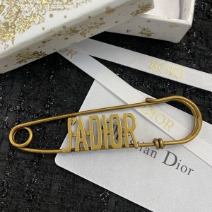 Fashion Jewelry Accessories Dior Brooch Gold Brooch A3004