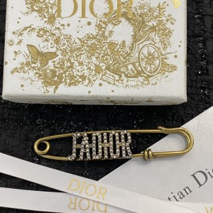 Fashion Jewelry Accessories Dior Brooch Gold Brooch GA059