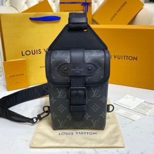 Louis Vuitton Saumur Slingbag In Monogram Eclipse LV Handbags Chest bag M45912