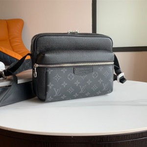 Louis Vuitton Outdoor Messenger Bag In Taiga Eclipse LV Men's Bag Shoulderbag M30233
