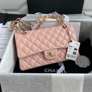 Fashion Handbags Classic Handbag Classic Flap Bag Small Chain Bag 25cm Gold-Tone 1112-L Pink