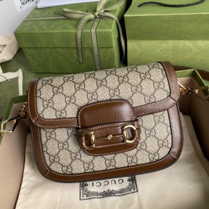 Gucci Handbagbs GG bag Gucci Horsebit 1955 mini bag Shoulderbag 658574 Brown