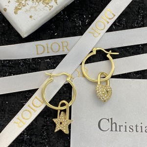 Fashion Jewelry Accessories Earrings Dior Earrings Gold Earrings E1108