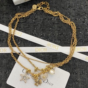 Fashion Jewelry Accessories Dior Necklace CD Necklace Gold N172