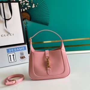 Gucci Handbags Women's Bag GG bag Jackie 1961 mini Hobo Bag shoulder bag 637091 Pink