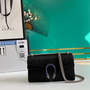 Gucci Handbags Women's Bag Chain bag GG bag Dionysus small shoulder bag 499623 Black