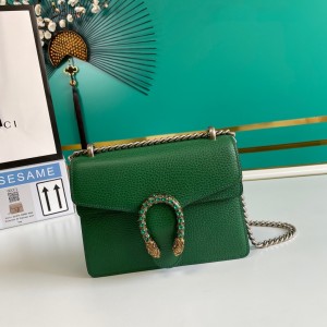 Gucci Handbags GG bag Dionysus mini in Green leather Shoulderbag 421970
