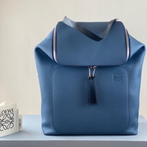 Loewe Goya backpack in natural calfskin Shoulderbag 34cm 325 Bright Blue 