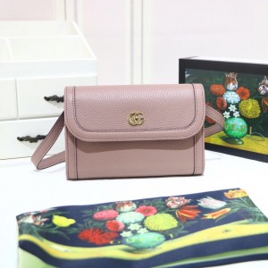 Gucci Handbags GG small Leather shoulderbag Crossbody Bags 497984 Pink