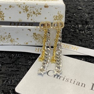 Fashion Jewelry Accessories Earrings Dior Earrings Gold&Silver Earrings E924