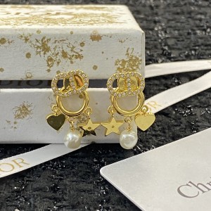 Fashion Jewelry Accessories Earrings Dior Earrings Gold Earrings E1089