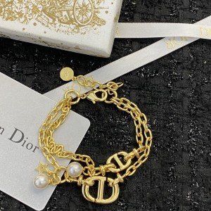 Fashion Jewelry Accessories Dior Bracelet Gold Bracelet H321