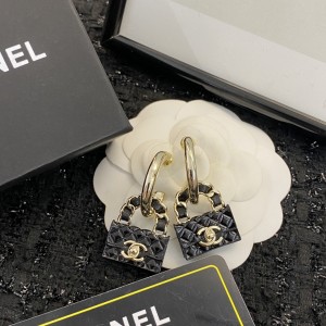 Fashion Jewelry Accessories Earrings Gold Black E1895