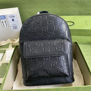 Gucci Bags GG backpack GG embossed backpack in black Leather 658579