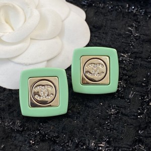 Fashion Jewelry Accessories Earrings Gold green E1650