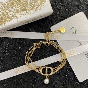 Fashion Jewelry Accessories Dior Bracelet Gold Bracelet H349
