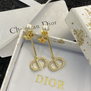 Fashion Jewelry Accessories Earrings Dior Earrings Gold Earrings E1303