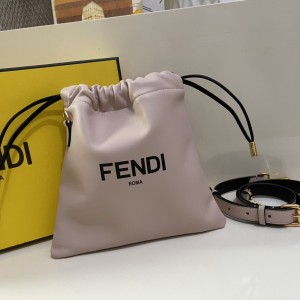 FENDI Pack Small Pouch Pink nappa leather bag bucket bag 3389M73 