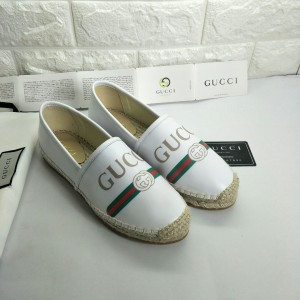 Fashion Shoes Gucci Leather Flat Espadrille Shoes Casual Shoes Women's Shoes G3204-2