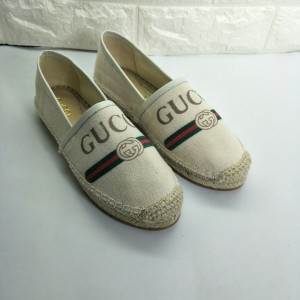 Fashion Shoes Gucci Canvas Flat Espadrille Shoes Casual Shoes Women's Shoes G3205-1