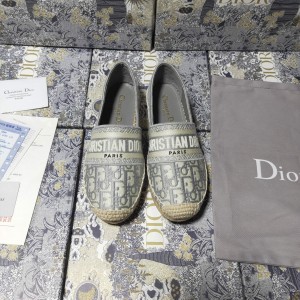 Fashion Shoes Dior Granville Flat Espadrille Shoes Casual Shoes Women's Shoes D3103-3