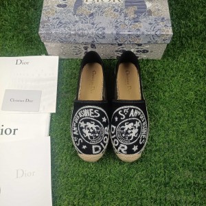 Fashion Shoes Dior Granville Flat Espadrille Shoes Casual Shoes Women's Shoes D3104-1