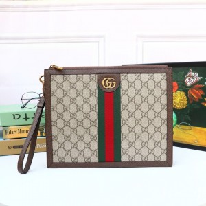 Gucci Handbags GG Surpeme Ophidia pouch Wrist Pouch Clutch Bag 557697