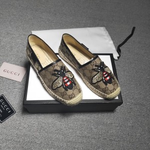 Fashion Shoes Gucci Canvas Flat Espadrille Shoes Casual Shoes Men's Shoes Women's Shoes G3206-3