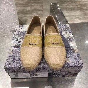 Fashion Shoes Dior Granville Flat Espadrille Shoes Casual Shoes Women's Shoes D3111-1