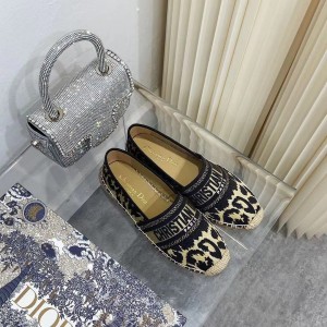 Fashion Shoes Dior Granville Flat Espadrille Shoes Casual Shoes Women's Shoes D3112-3