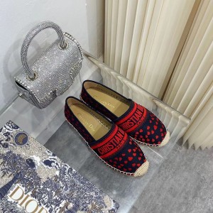 Fashion Shoes Dior Granville Flat Espadrille Shoes Casual Shoes Women's Shoes D3112-4