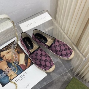Fashion Shoes Gucci Canvas  Flat Espadrille Shoes Casual Shoes Women's Shoes G3211-1