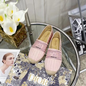 Fashion Shoes Dior Granville Flat Espadrille Shoes Casual Shoes Women's Shoes D3113-1