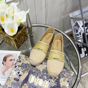 Fashion Shoes Dior Granville Flat Espadrille Shoes Casual Shoes Women's Shoes D3113-2