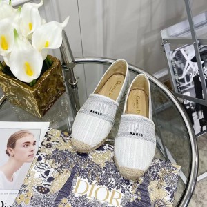 Fashion Shoes Dior Granville Flat Espadrille Shoes Casual Shoes Women's Shoes D3113-3