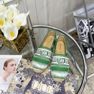 Fashion Shoes Dior Granville Flat Espadrille Shoes Casual Shoes Women's Shoes D3114-2