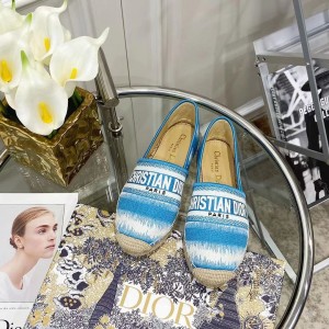 Fashion Shoes Dior Granville Flat Espadrille Shoes Casual Shoes Women's Shoes D3114-3