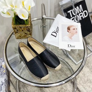 Fashion Shoes Dior Granville Flat Espadrille Shoes Casual Shoes Women's Shoes D3118-1