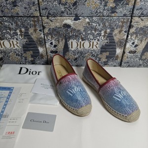 Fashion Shoes Dior Granville Flat Espadrille Shoes Casual Shoes Women's Shoes D3119-3