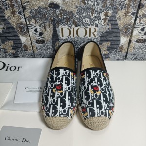 Fashion Shoes Dior Granville Flat Espadrille Shoes Casual Shoes Women's Shoes D3120-1