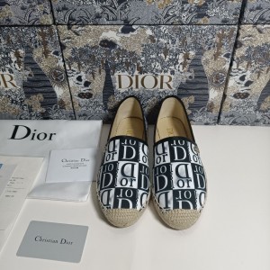 Fashion Shoes Dior Granville Flat Espadrille Shoes Casual Shoes Women's Shoes D3120-2