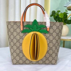 Gucci Handbags GG Children's Tote bag with 3D pineapple Top handle bag 580840